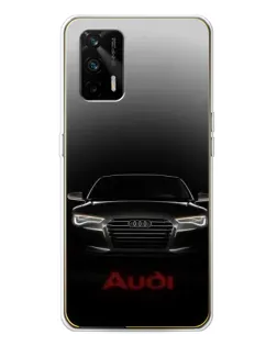 Чехол для Realme GT 5G с картинкой «Audi — градиентный контур»