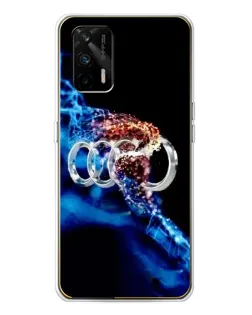 Чехол для Realme GT 5G с картинкой «Энергия лого Audi»