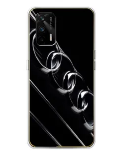 Чехол для Realme GT 5G с картинкой «Audi — абстрактные кольца»