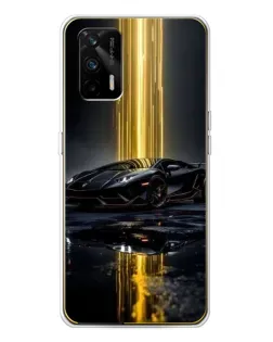 Чехол для Realme GT 5G с картинкой «Ночной Lamborghini драйв»