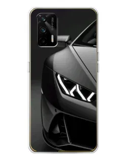 Чехол для Realme GT 5G с картинкой «Lamborghini фары детализация»