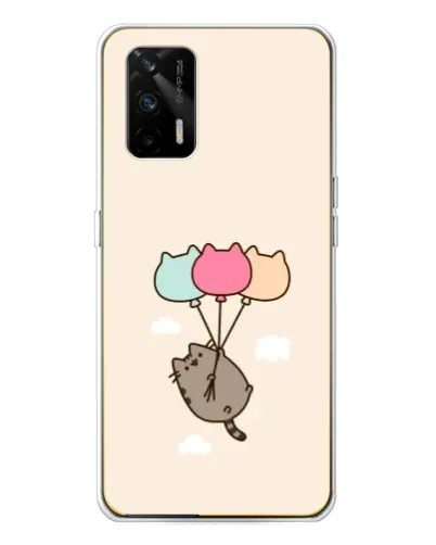 Чехол для Realme GT 5G с картинкой «Пушин на шариках»