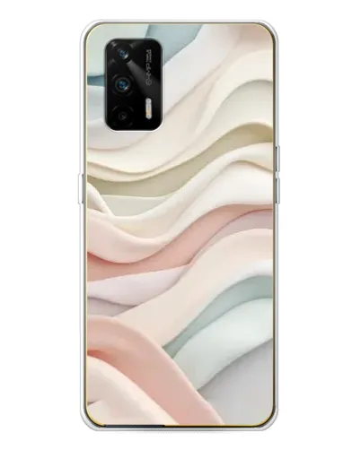 Чехол для Realme GT 5G с картинкой «Пастельные нежные волны»