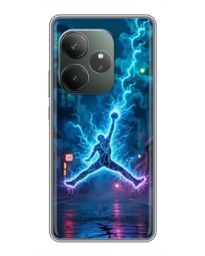 Чохол для Realme GT 6 з картинкою «Jordan Gold Jumpman»