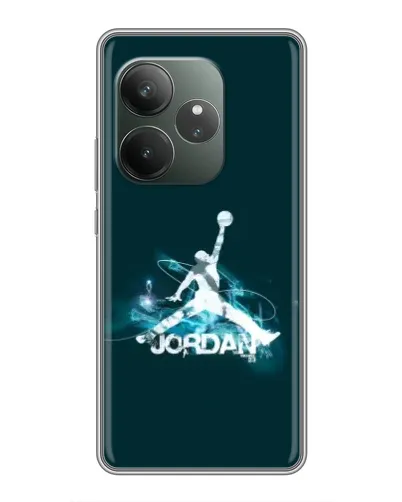 Чохол для Realme GT 6 з картинкою «Jordan Blue Fire»