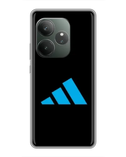 Чохол для Realme GT 6 з картинкою «Adidas Cyan Logo»