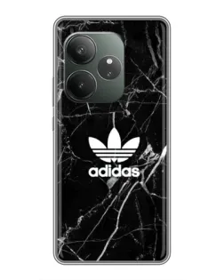 Чохол для Realme GT 6 з картинкою «Білий мармур Adidas»