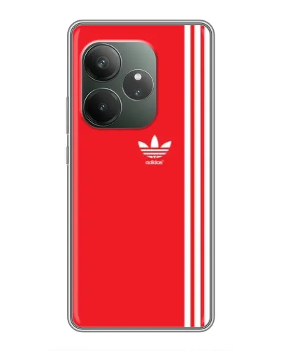 Чохол для Realme GT 6 з картинкою «Червоний мінімалізм Adidas»