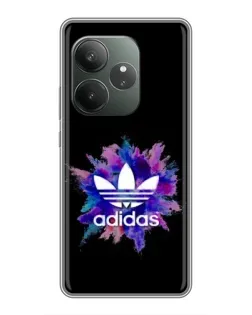 Чохол для Realme GT 6 з картинкою «Вибух фарб Adidas»
