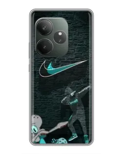 Чохол для Realme GT 6 з картинкою «Спортивний арт Nike»