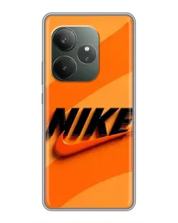 Чохол для Realme GT 6 з картинкою «Помаранчевий драйв Nike»