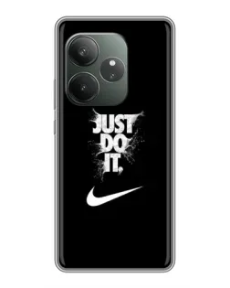 Чохол для Realme GT 6 з картинкою «Текстовий принт Nike»