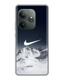 Чохол для Realme GT 6 з картинкою «Nike — зимові гори»
