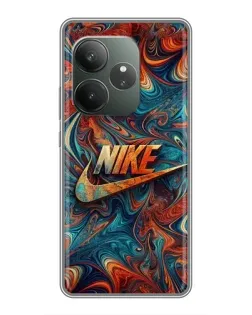 Чохол для Realme GT 6 з картинкою «Nike в абстракції»