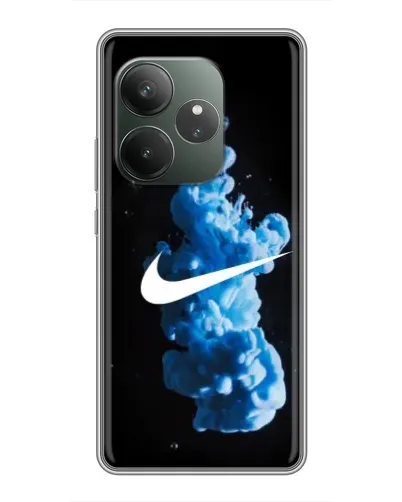 Чохол для Realme GT 6 з картинкою «Nike та синій дим»