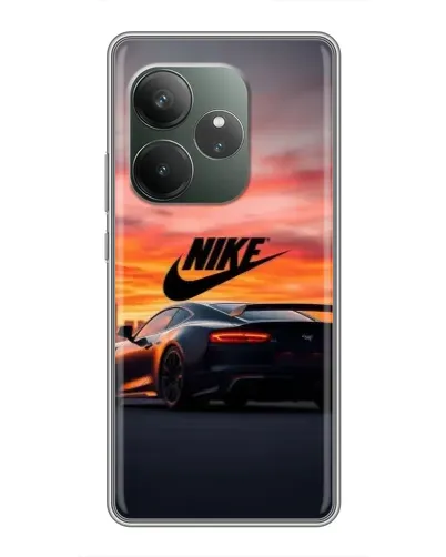 Чохол для Realme GT 6 з картинкою «Nike та суперкар»