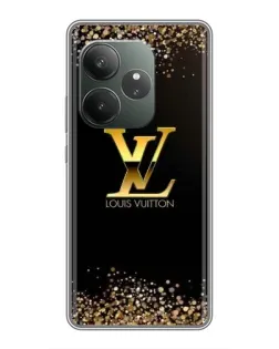 Чохол для Realme GT 6 з картинкою «LV — золоті іскри»