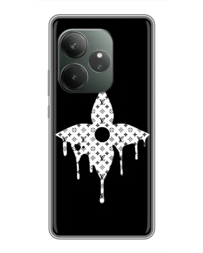 Чохол для Realme GT 6 з картинкою «Квіткова монограма»