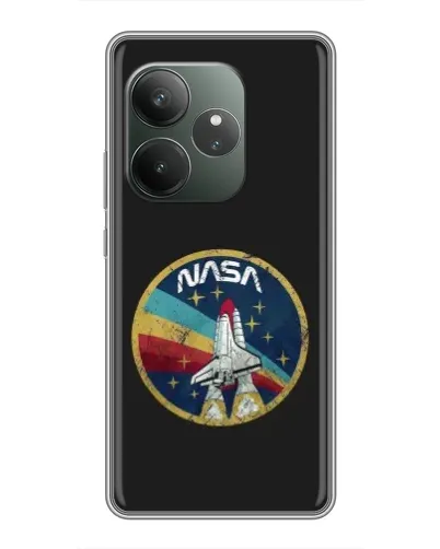Чехол для Realme GT 6 с картинкой «NASA — эмблема миссии» Чехол для Realme GT 6 с картинкой «NASA — эмблема миссии»