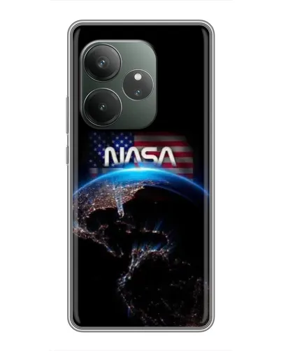 Чехол для Realme GT 6 с картинкой «Земля из космоса NASA» Чехол для Realme GT 6 с картинкой «Земля из космоса NASA»