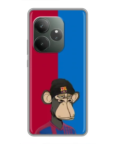 Чохол для Realme GT 6 з картинкою «Bored Ape — фанат Барси» Чохол для Realme GT 6 з картинкою «Bored Ape — фанат Барси»