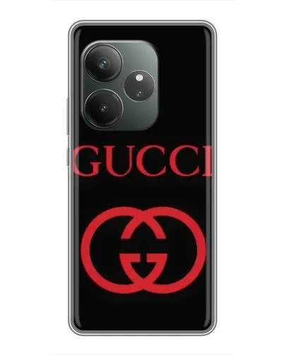 Чохол для Realme GT 6 з картинкою «Gucci — червоний логотип»