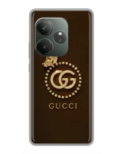 Чохол для Realme GT 6 з картинкою «Gucci — золотий метелик»