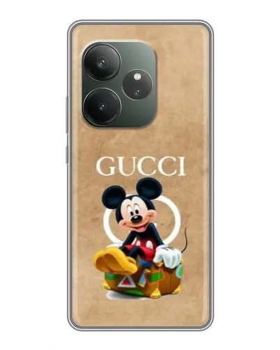 Чохол для Realme GT 6 з картинкою «Міккі Маус Gucci — крафт»