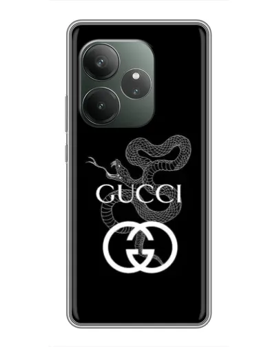 Чохол для Realme GT 6 з картинкою «Gucci — срібна змія»