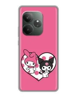 Чохол для Realme GT 6 з картинкою «Kuromi та My Melody»