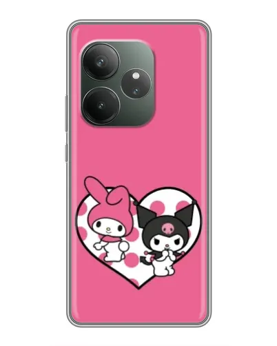 Чохол для Realme GT 6 з картинкою «Kuromi та My Melody»