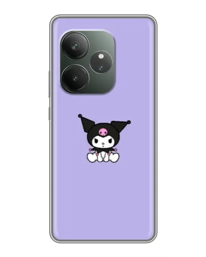 Чохол для Realme GT 6 з картинкою «Kuromi — фіолетовий мінімалізм»