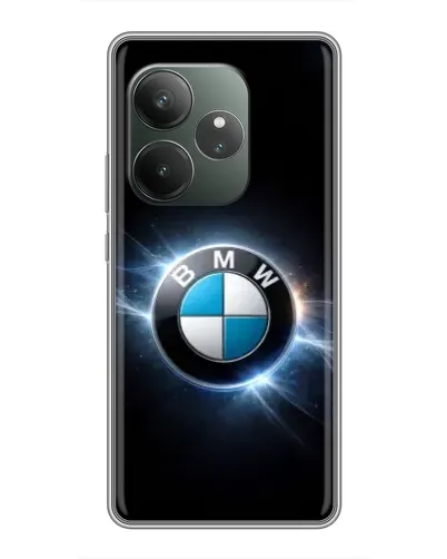 Чохол для Realme GT 6 з картинкою «BMW — неонове сяйво»