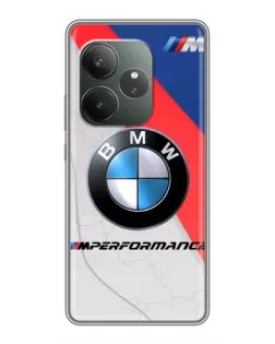 Чехол для Realme GT 6 с картинкой «BMW Performance стиль» Чехол для Realme GT 6 с картинкой «BMW Performance стиль»