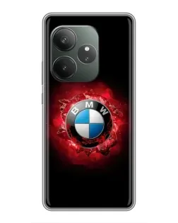 Чохол для Realme GT 6 з картинкою «Логотип BMW — спалах»