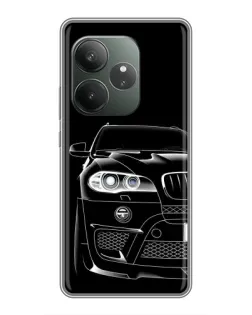 Чохол для Realme GT 6 з картинкою «Темний силует BMW»