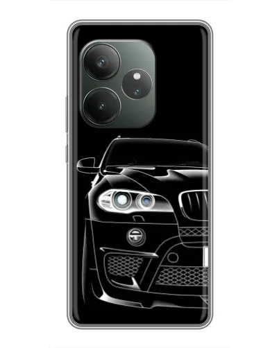Чохол для Realme GT 6 з картинкою «Темний силует BMW»