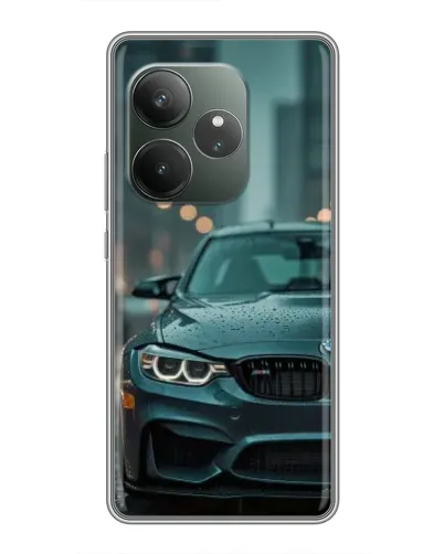 Чохол для Realme GT 6 з картинкою «BMW у вогнях міста»