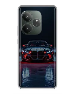 Чохол для Realme GT 6 з картинкою «BMW на мокрій дорозі»