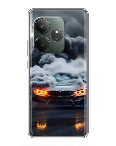 Чохол для Realme GT 6 з картинкою «BMW у диму»