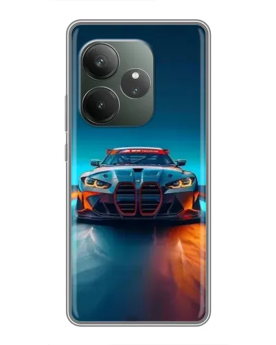 Чохол для Realme GT 6 з картинкою «BMW — вогні неону» Чохол для Realme GT 6 з картинкою «BMW — вогні неону»