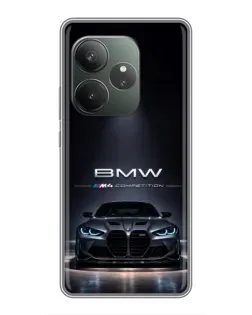Чехол для Realme GT 6 с картинкой «BMW сквозь ночной город» Чехол для Realme GT 6 с картинкой «BMW сквозь ночной город»