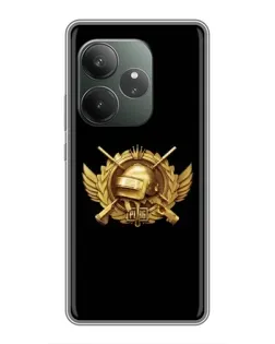 Чехол для Realme GT 6 с картинкой «PUBG — оранжевый градиент» Чехол для Realme GT 6 с картинкой «PUBG — оранжевый градиент»