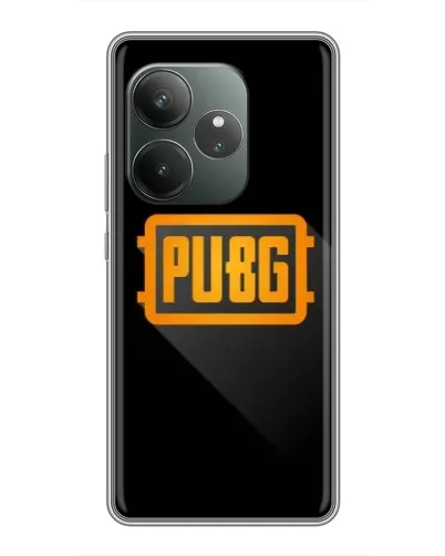 Чохол для Realme GT 6 з картинкою «PUBG — рамка лого» Чохол для Realme GT 6 з картинкою «PUBG — рамка лого»