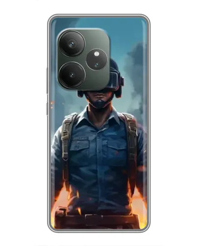 Чохол для Realme GT 6 з картинкою «PUBG — реалістичний герой» Чохол для Realme GT 6 з картинкою «PUBG — реалістичний герой»