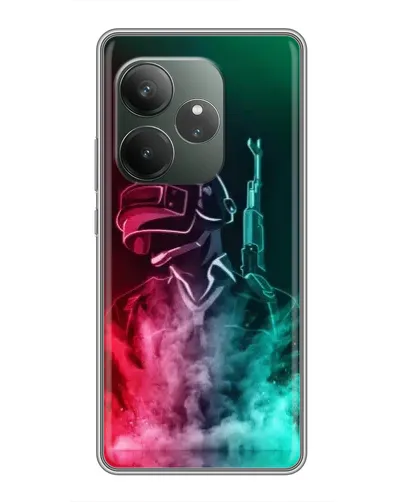 Чохол для Realme GT 6 з картинкою «PUBG — вогняний воїн» Чохол для Realme GT 6 з картинкою «PUBG — вогняний воїн»
