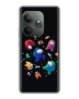 Чохол для Realme GT 6 з картинкою «Among Us космос»
