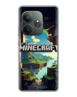 Чехол для Realme GT 6 с картинкой «Пещера Майнкрафт» Чехол для Realme GT 6 с картинкой «Пещера Майнкрафт»