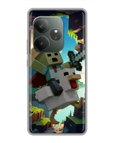Чехол для Realme GT 6 с картинкой «Стив и гусь» Чехол для Realme GT 6 с картинкой «Стив и гусь»