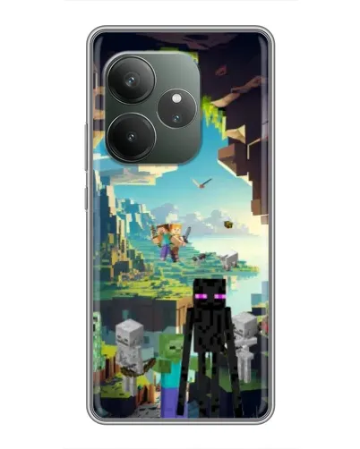 Чехол для Realme GT 6 с картинкой «Эндермен в лесу» Чехол для Realme GT 6 с картинкой «Эндермен в лесу»